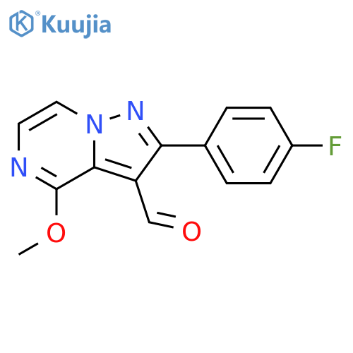 2-(4-Fluoro-phenyl)-4-methoxy-pyrazolo[1,5-a]pyrazine-3-carbaldehyde structure