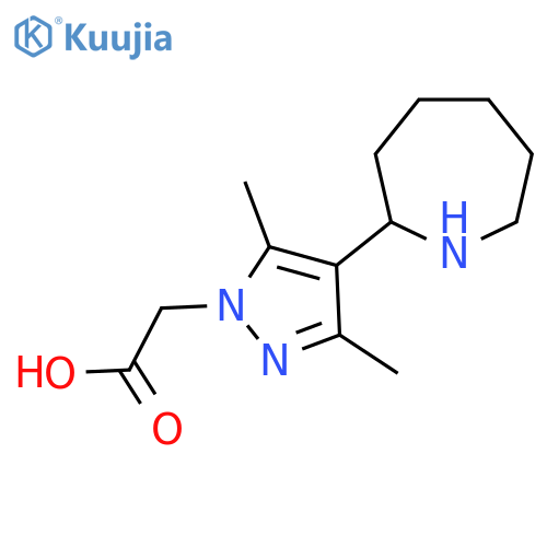 (4-Azepan-2-yl-3,5-dimethyl-pyrazol-1-yl)-acetic acid structure