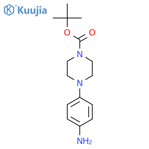 Tert-butyl 4-(4-aminophenyl)piperazine-1-carboxylate structure