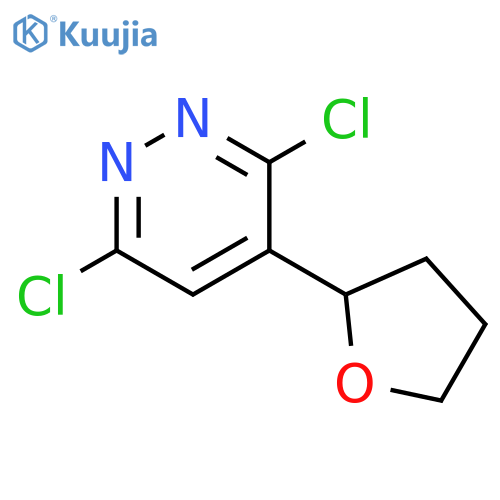 3,6-Dichloro-4-(tetrahydro-2-furanyl)pyridazine structure
