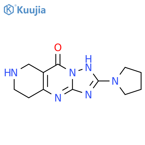 2-Pyrrolidin-1-yl-5,7,8,9-tetrahydro-6H-1,3,3a,6,9-pentaaza-cyclopenta[b]naphthalen-4-one structure