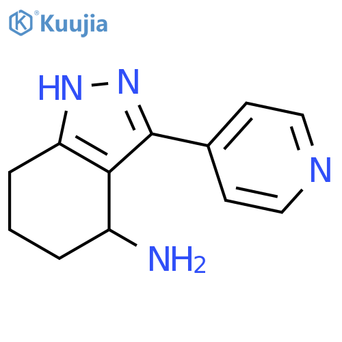 3-(Pyridin-4-yl)-4,5,6,7-tetrahydro-1H-indazol-4-amine structure