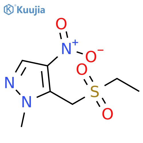 5-Ethanesulfonylmethyl-1-methyl-4-nitro-1H-pyrazole structure