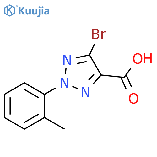 5-Bromo-2-o-tolyl-2H-[1,2,3]triazole-4-carboxylic acid structure