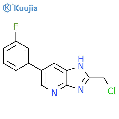 2-(Chloromethyl)-6-(3-fluorophenyl)-3H-imidazo[4,5-b]pyridine structure