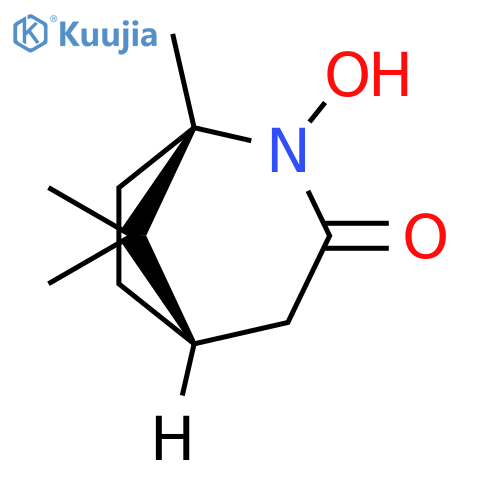 2-Azabicyclo[3.2.1]octan-3-one, 2-hydroxy-1,8,8-trimethyl-, (1S,5S)- structure