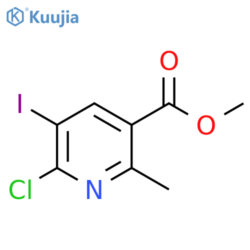 6-Chloro-5-iodo-2-methyl-nicotinic acid methyl ester structure