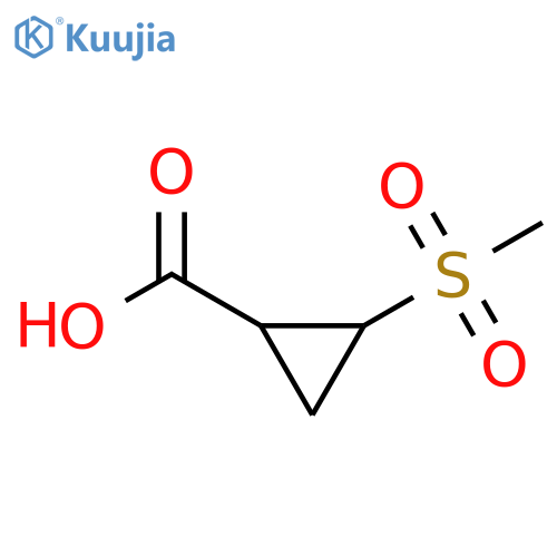 2-methanesulfonylcyclopropane-1-carboxylic acid structure
