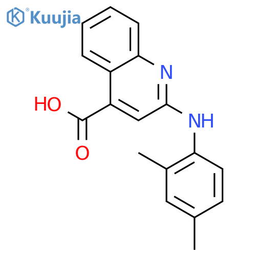 2-(2,4-Dimethylphenyl)aminoquinoline-4-carboxylic acid structure