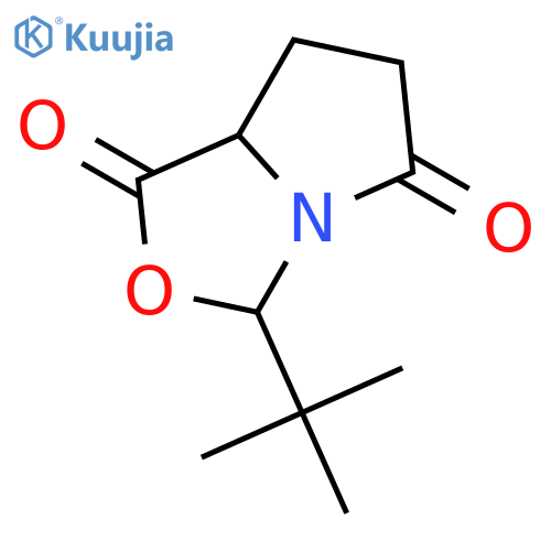 (3R,7aS)-3-(tert-Butyl)dihydropyrrolo[1,2-c]oxazole-1,5(3H,6H)-dione structure