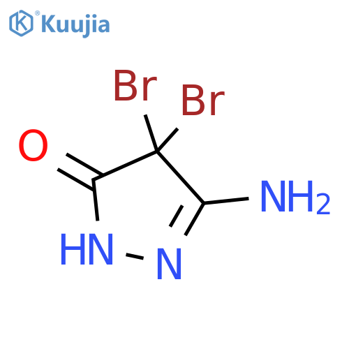 3-Amino-4,4-dibromo-1H-pyrazol-5(4H)-one structure