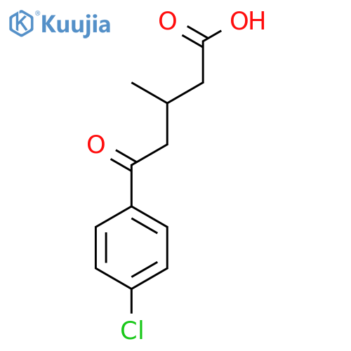 5-(4-Chlorophenyl)-3-methyl-5-oxovaleric acid structure