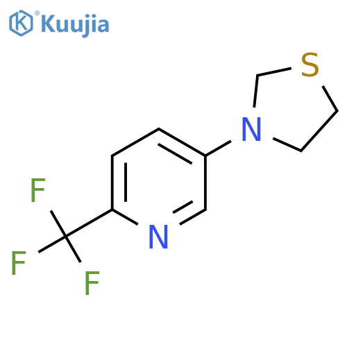 3-(6-(Trifluoromethyl)pyridin-3-yl)thiazolidine structure