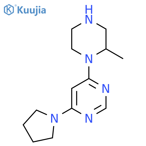 4-(2-Methylpiperazin-1-yl)-6-(pyrrolidin-1-yl)pyrimidine structure
