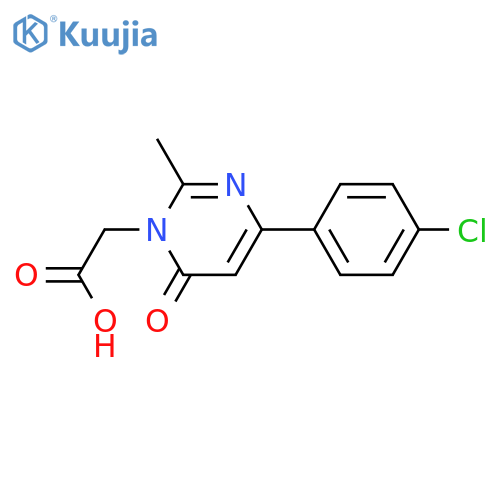[4-(4-Chloro-phenyl)-2-methyl-6-oxo-6H-pyrimidin-1-yl]-acetic acid structure