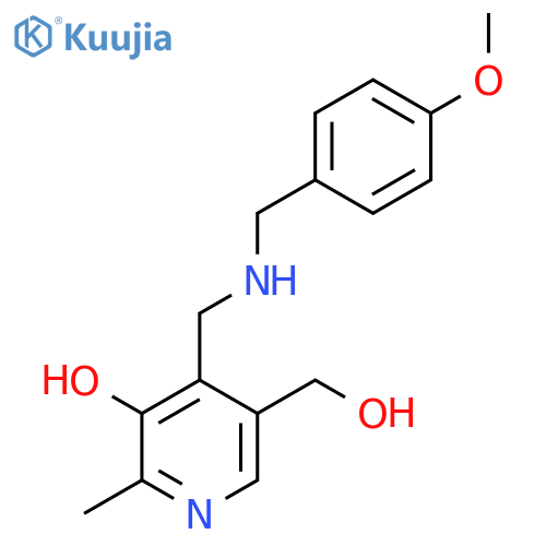 5-(hydroxymethyl)-4-({(4-methoxyphenyl)methylamino}methyl)-2-methylpyridin-3-ol structure