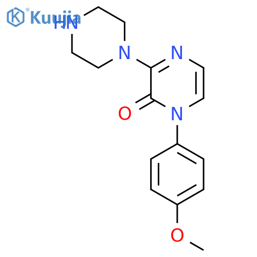 1-(4-Methoxyphenyl)-3-(piperazin-1-yl)pyrazin-2(1H)-one structure