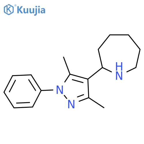2-(3,5-Dimethyl-1-phenyl-1H-pyrazol-4-yl)azepane structure