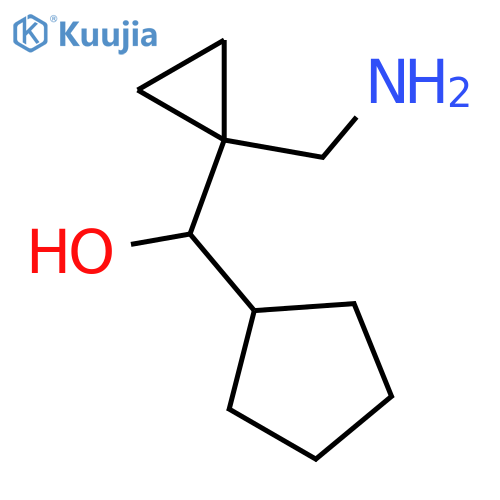 [1-(aminomethyl)cyclopropyl](cyclopentyl)methanol structure