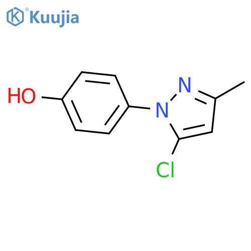 4-(5-chloro-3-methyl-1H-pyrazol-1-yl)phenol structure