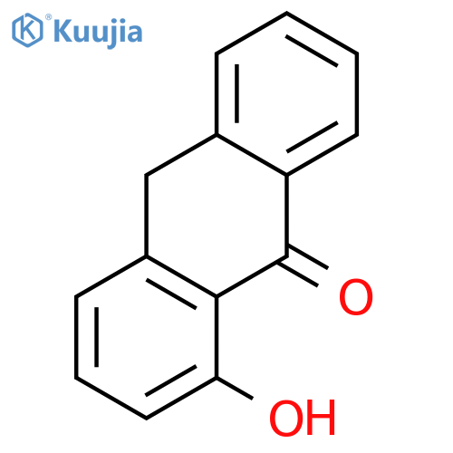 1-hydroxy-9,10-dihydroanthracen-9-one structure