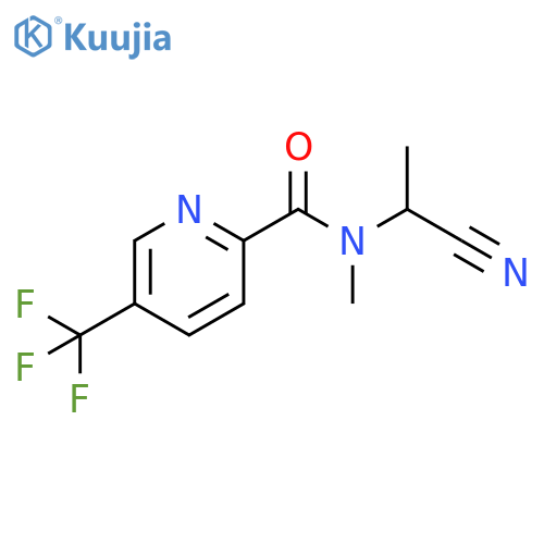 N-(1-cyanoethyl)-N-methyl-5-(trifluoromethyl)pyridine-2-carboxamide structure