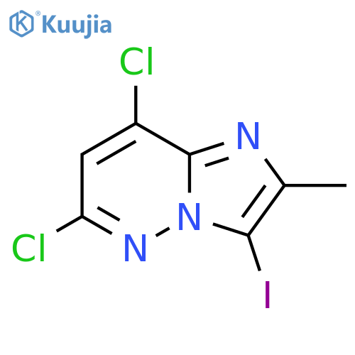 6,8-Dichloro-3-iodo-2-methylimidazo[1,2-B]pyridazine structure