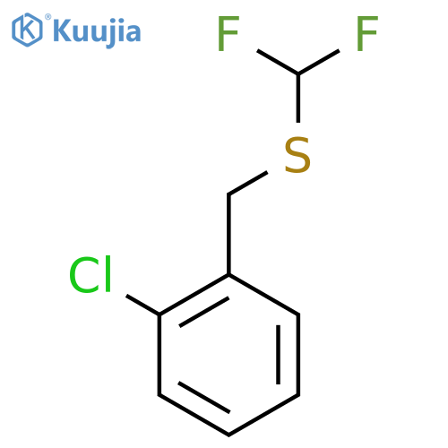 1-chloro-2-{(difluoromethyl)sulfanylmethyl}benzene structure