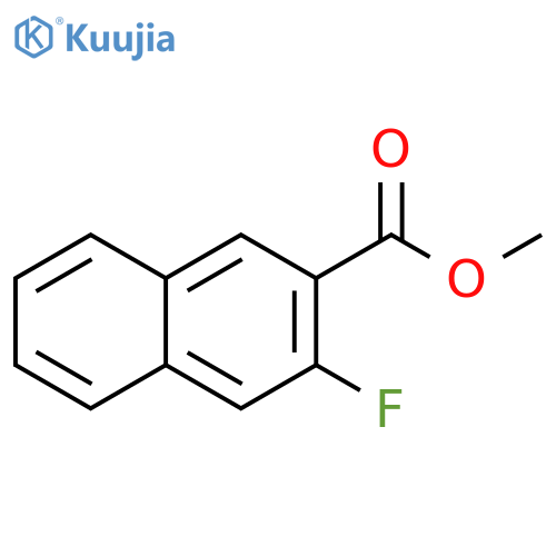 2-Naphthalenecarboxylic acid, 3-fluoro-, methyl ester structure