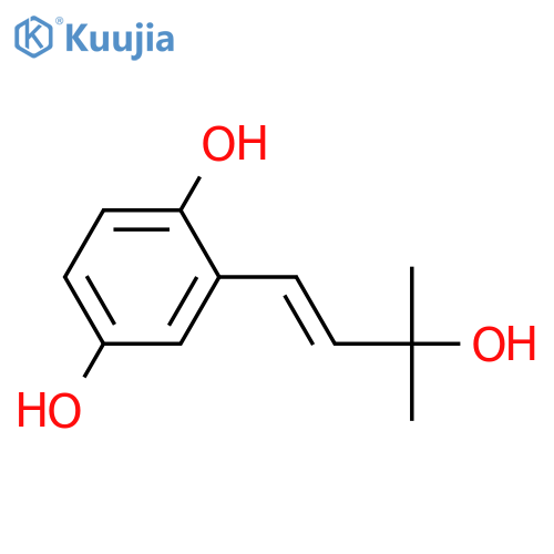 4-(2,5-Dihydroxyphenyl)-2-methyl-3-buten-2-ol structure