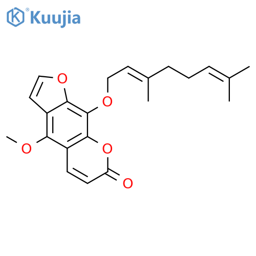 7H-Furo[3,2-g][1]benzopyran-7-one,9-[[(2E)-3,7-dimethyl-2,6-octadien-1-yl]oxy]-4-methoxy- structure