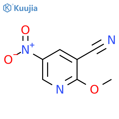 2-methoxy-5-nitro-3-Pyridinecarbonitrile structure