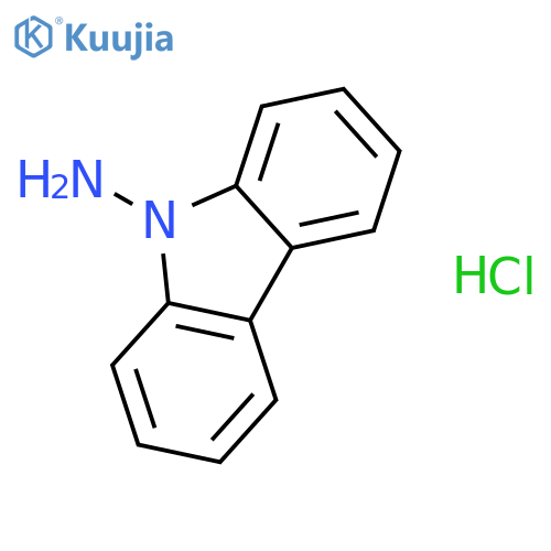 9H-Carbazol-9-amine,hydrochloride (1:1) structure