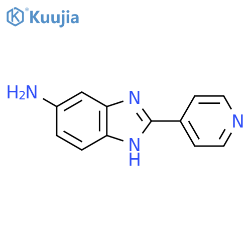 2-(pyridin-4-yl)-1H-1,3-benzodiazol-5-amine structure