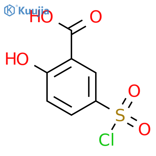 5-(Chlorosulfonyl)-2-hydroxybenzoic acid structure