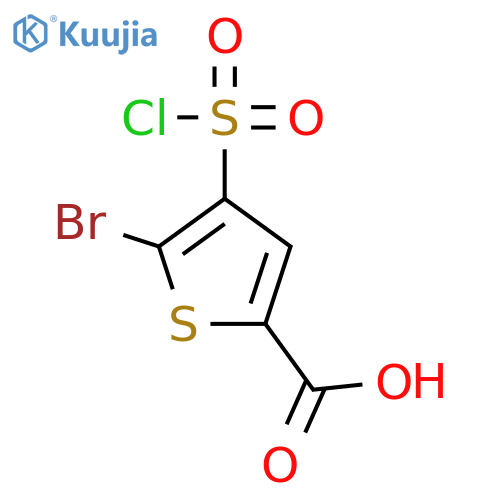 5-Bromo-4-(chlorosulfonyl)thiophene-2-carboxylic Acid structure