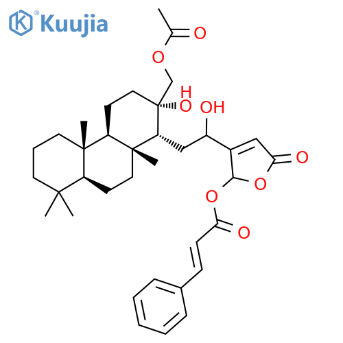 [3-[2-[(1R,2S,4aR,4bS,8aS,10aR)-2-(acetyloxymethyl)-2-hydroxy-4b,8,8,10a-tetramethyl-1,3,4,4a,5,6,7,8a,9,10-decahydrophenanthren-1-yl]-1-hydroxyethyl]-5-oxo-2H-furan-2-yl] (E)-3-phenylprop-2-enoate structure