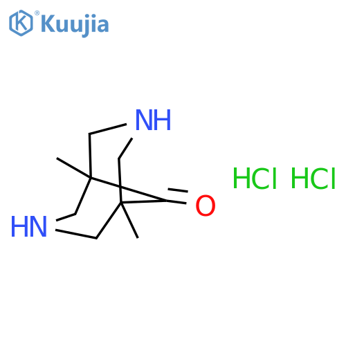 1,5-Dimethyl-3,7-diazabicyclo[3.3.1]nonan-9-one dihydrochloride structure