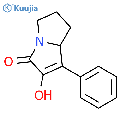 5,6,7,7a(R)-tetrahydro-2-hydroxy-1-phenyl-3H-pyrrolizin-3-one structure