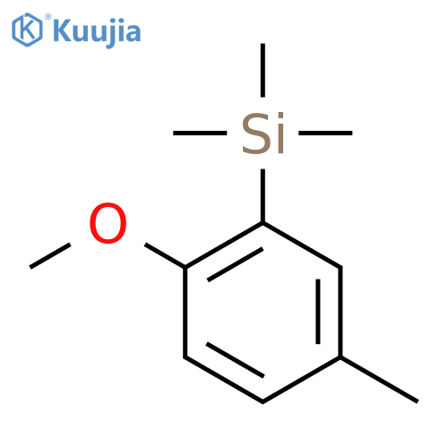 Silane, (2-methoxy-5-methylphenyl)trimethyl- structure