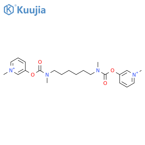 Pyridinium,3,3'-[1,6-hexanediylbis[(methylimino)carbonyloxy]]bis[1-methyl- structure