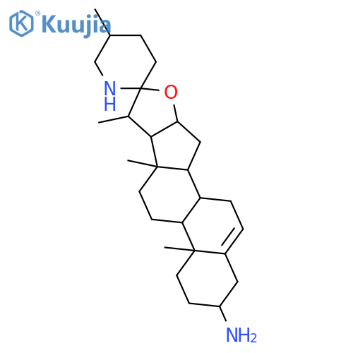 Spirosol-5-en-3-amine; (3α,22R,25R)-form structure