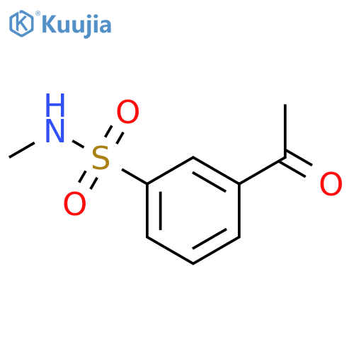 3-acetyl-N-methylbenzene-1-sulfonamide structure