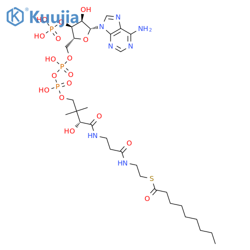Coenzyme A, S-nonanoate structure