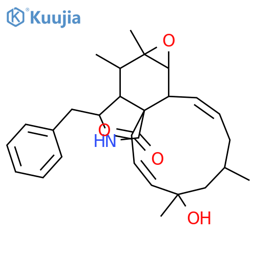 18-Hydroxy-16,18-dimethyl-10-phenyl[11]cytochalasa-6,13,19-triene-1,21-dione; 6β,7β-Epoxide structure