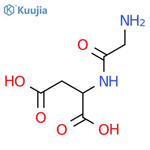 (R)-2-(2-Aminoacetamido)succinic acid structure