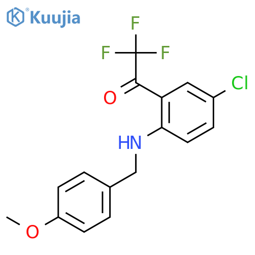 N-(4-Methoxybenzyl)-4-chloro-2-(trifluoroacetyl)aniline structure
