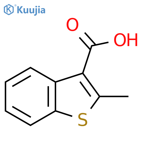 2-Methyl-1-benzothiophene-3-carboxylic acid structure