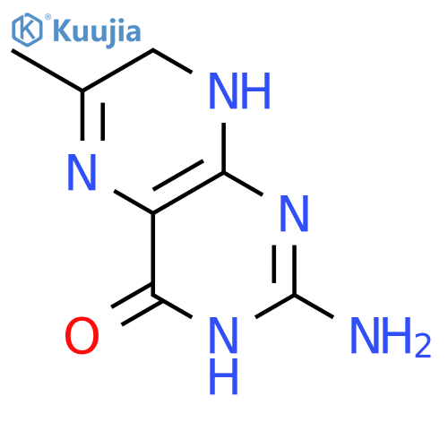 2-amino-7,8-dihydro-6-methyl-4(3H)-Pteridinone structure