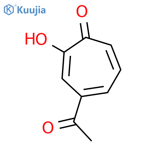 2,4,6-Cycloheptatrien-1-one, 4-acetyl-2-hydroxy- structure